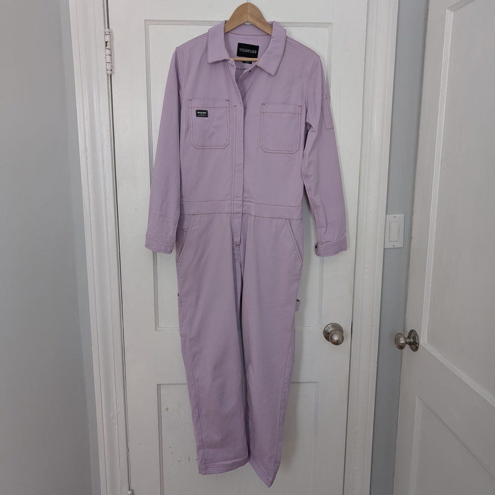 Wildfang Women's Light Purple Jumpsuit
